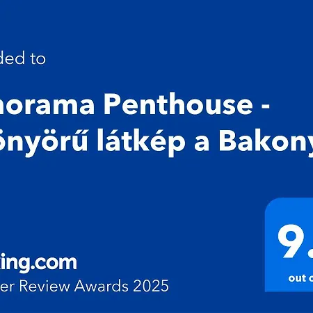 Panorama Penthouse - Gyoenyoeru Latkep A Bakonyra 아파트 *
